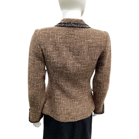 Pilar Rossi Blazer Women’s SZ S Wool Blend Silk Lining Pockets 3 Button Closure - Picture 4 of 5